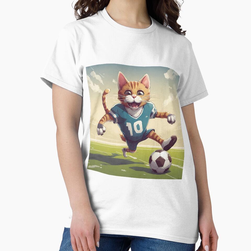 cat playing football digital paper by pig2u
