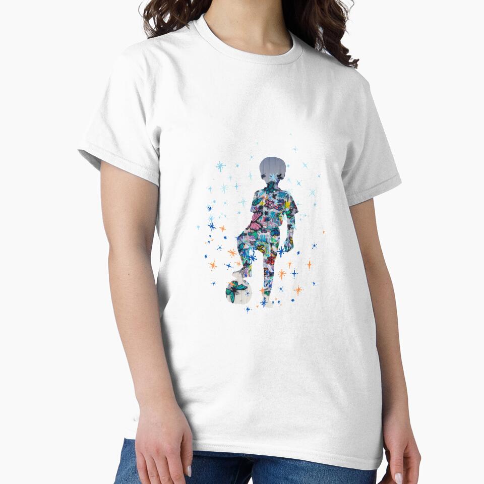 Kid Playing football with star by Chayan