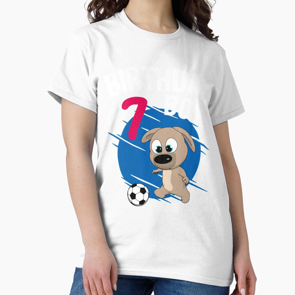 Birthday Boy 7 Years - Pup Soccer by onicon