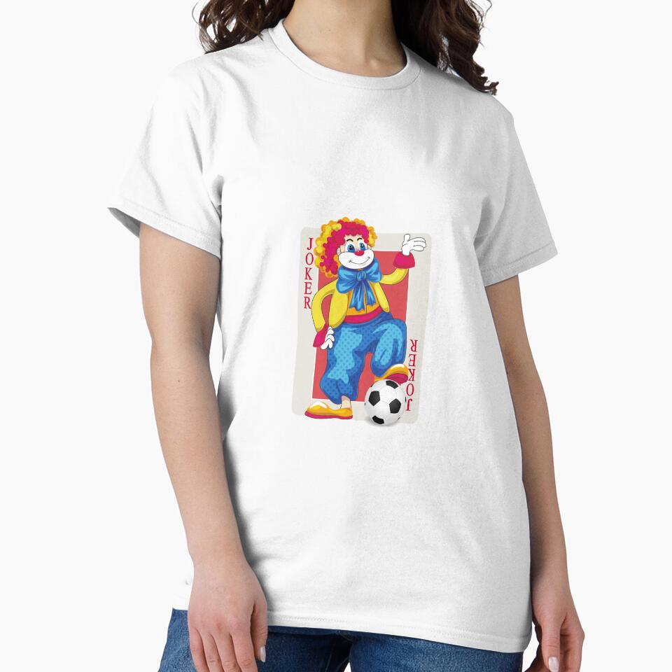 Joker Card Playing Soccer Funny Clown Art by rich-moda