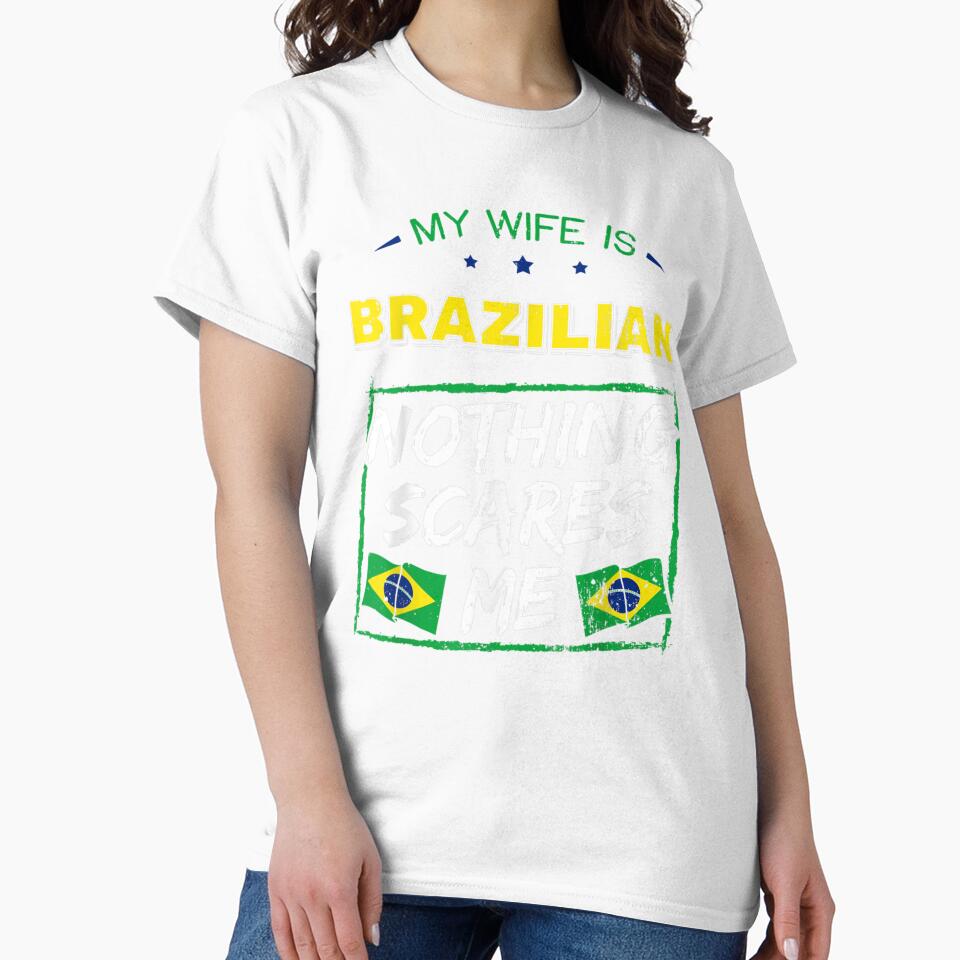 my wife is brazilian brazil heritage roots flag pride by ZackYanez