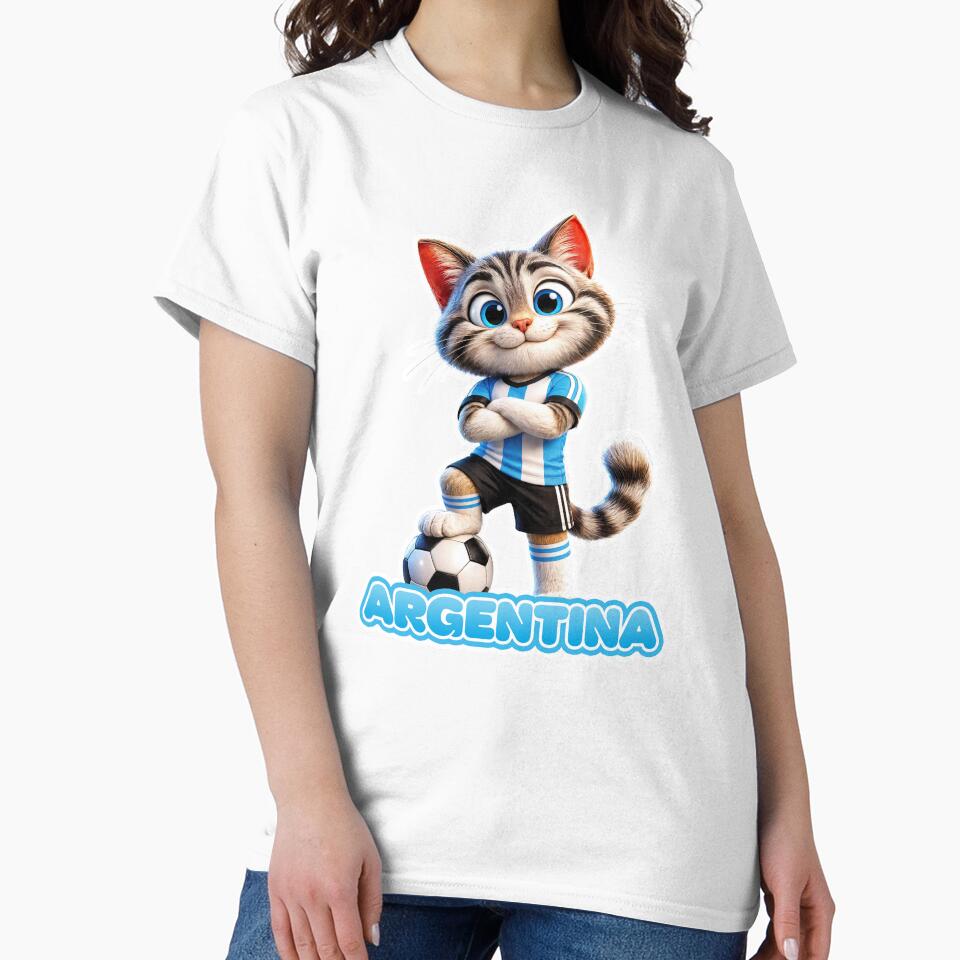 Sticker - Decal - Argentina Cat – Soccer Spirit by ForeverPrintsOK