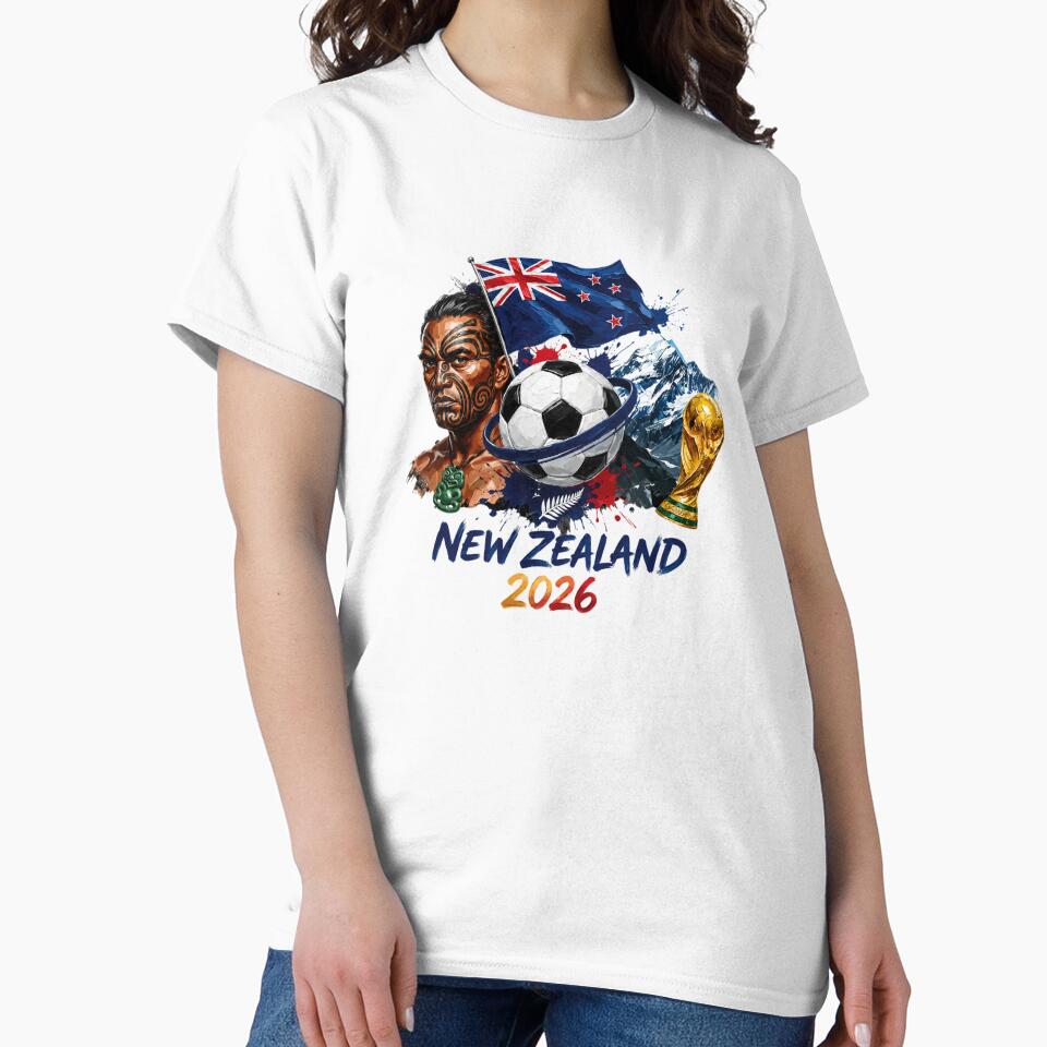 New Zealand 2026, World Cup Soccer, NZ Flag Football , FIFA 2026 Fan by ToscaSamShop