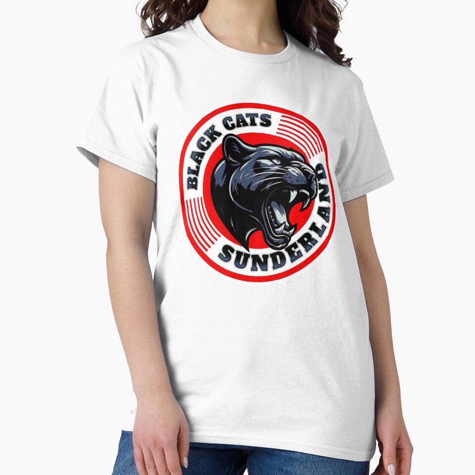 Black Cats Sunderland white by VRedBaller