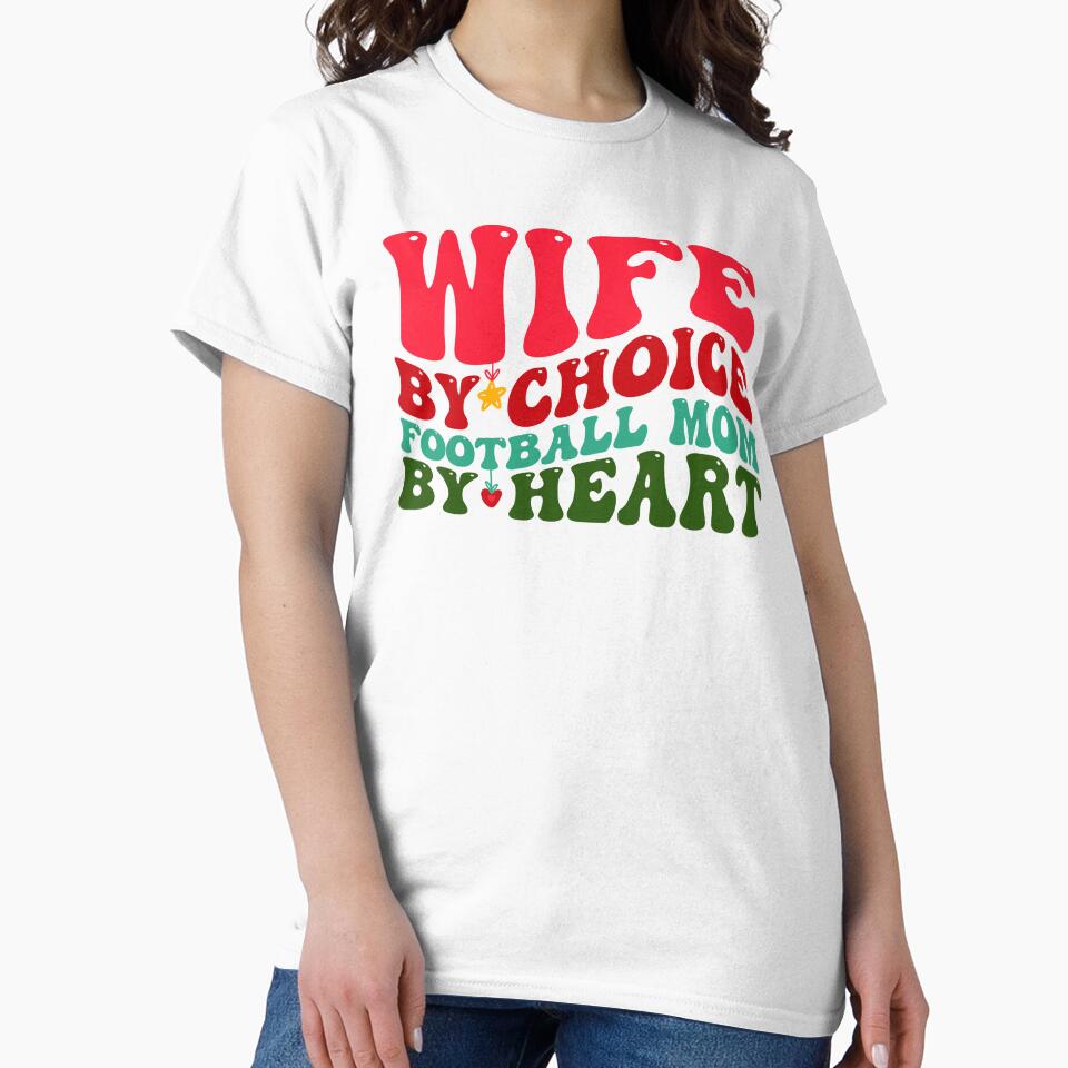 Wife Football Mom Christmas Xmas Funny Groovy by aymanehammi