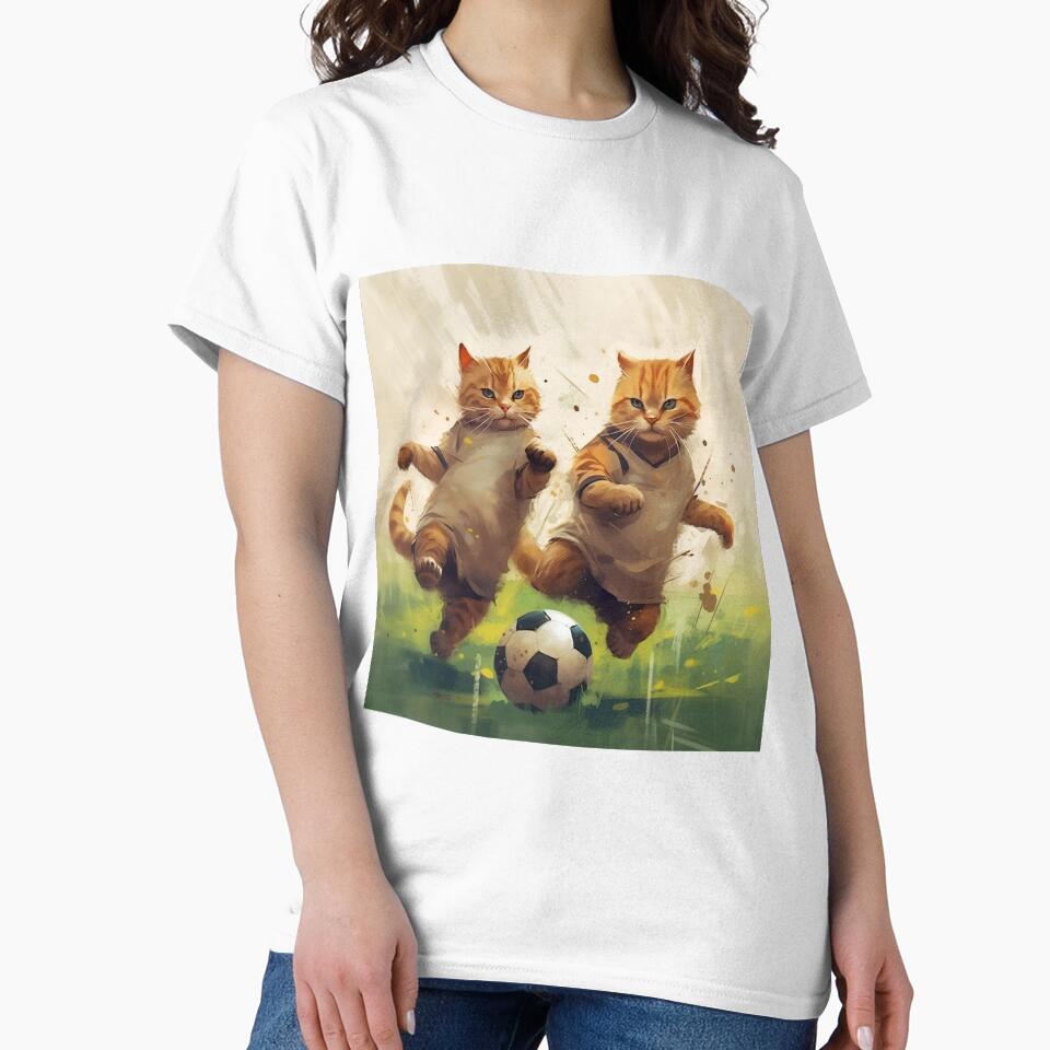 Brother Cats Are Practicing Soccer on a Rainy Day by BDMeow