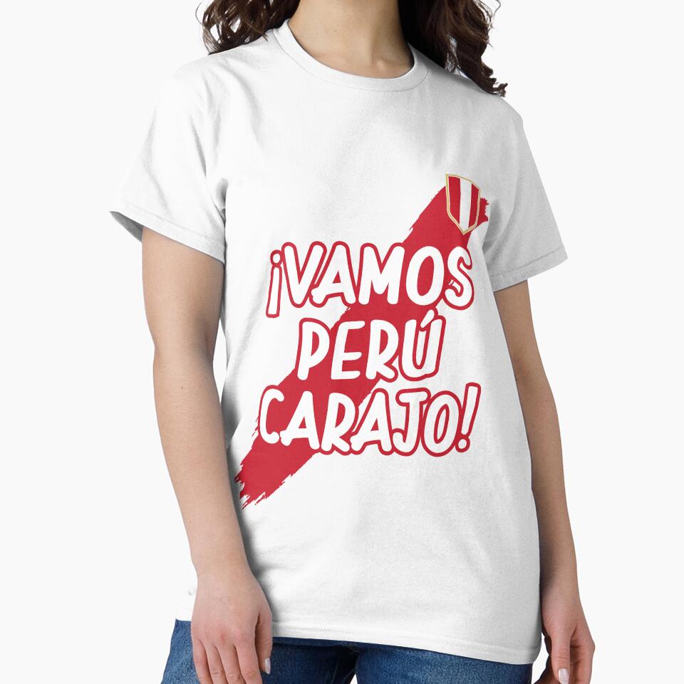Vamos Peru Carajo Soccer Retro Jersey Peruvian Fanatic Gift  Retro Peruvian Gift Vintage Peru Shirt Peru Llama Cusco Gift Idea by HallelujahTees