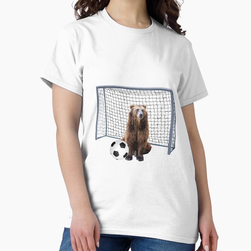 Brown Bear - Football soccer goal by Move-Art