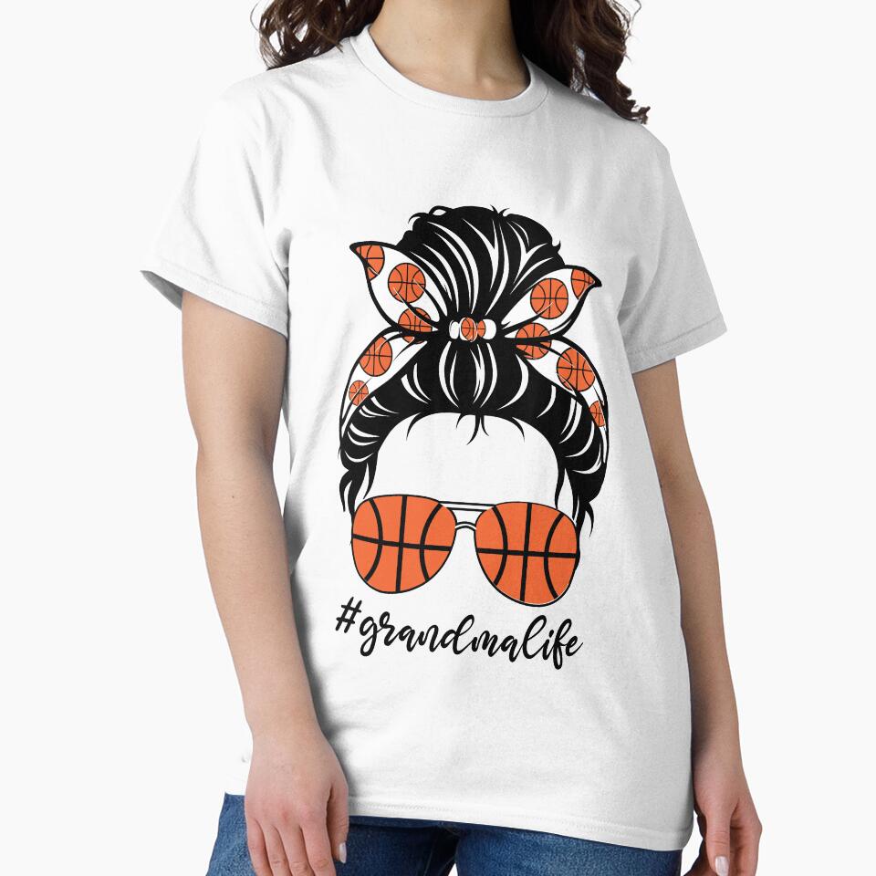 Basketball Grandma Life Messy Bun by clothesy7