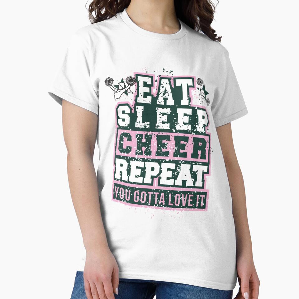Eat Sleep Cheer Repeat by JooArtPrints  ★★★★★