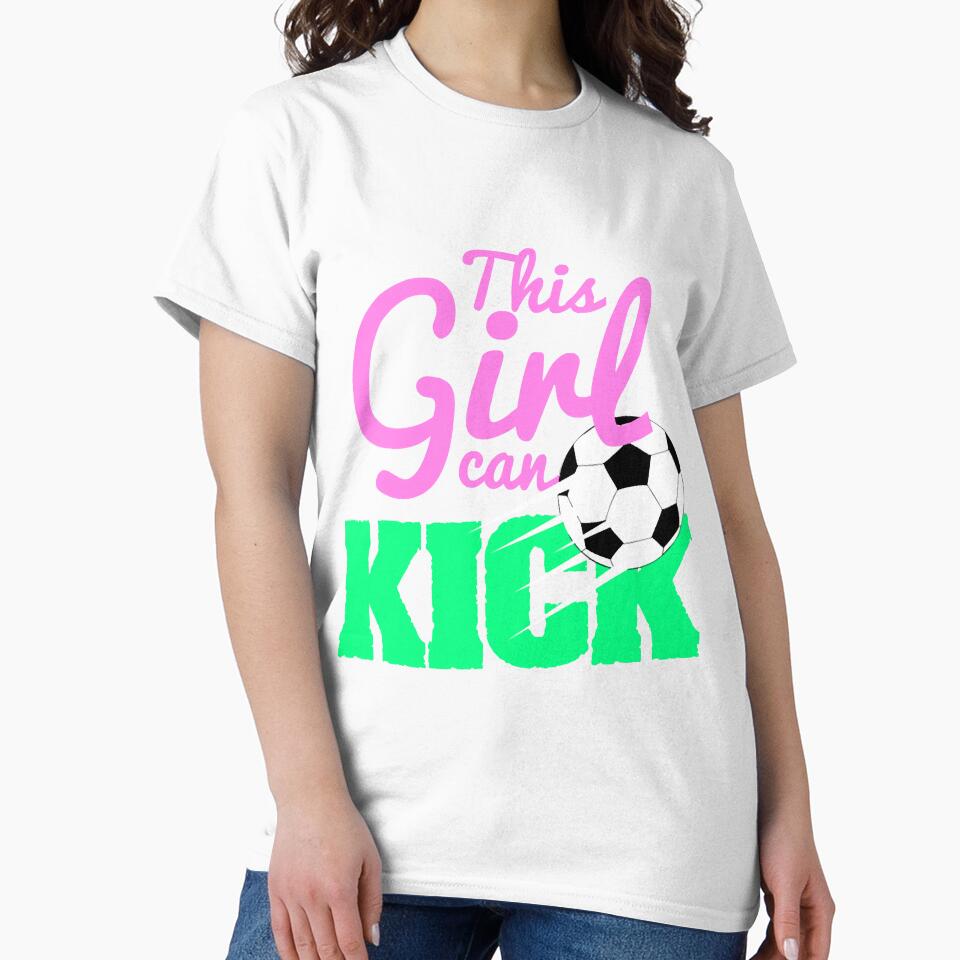 Girl can Kick Girls Soccer Kid Kids by JodanHenderson