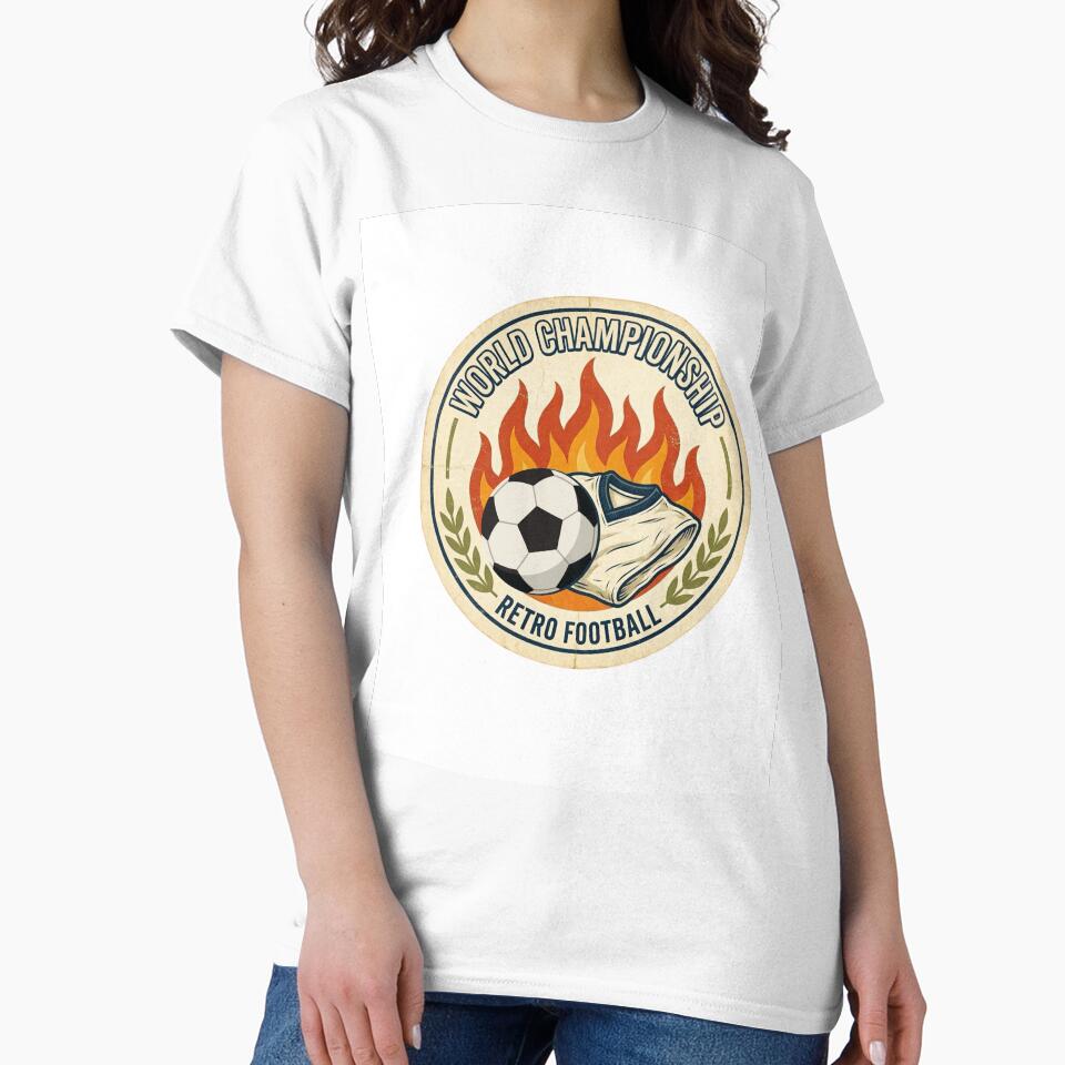 Retro Football Championship Badge Sticker | Vintage Soccer Emblem Design by Pandey14