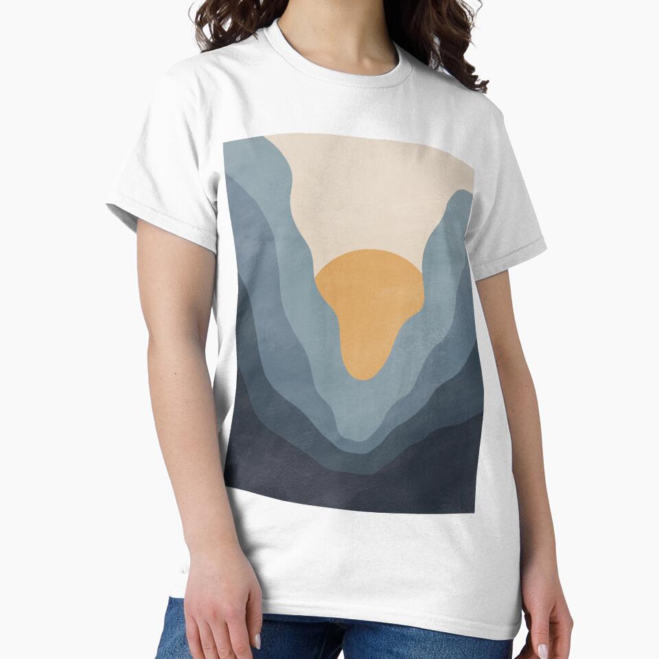 Minimal Mountain Sunset by StudioArtNew