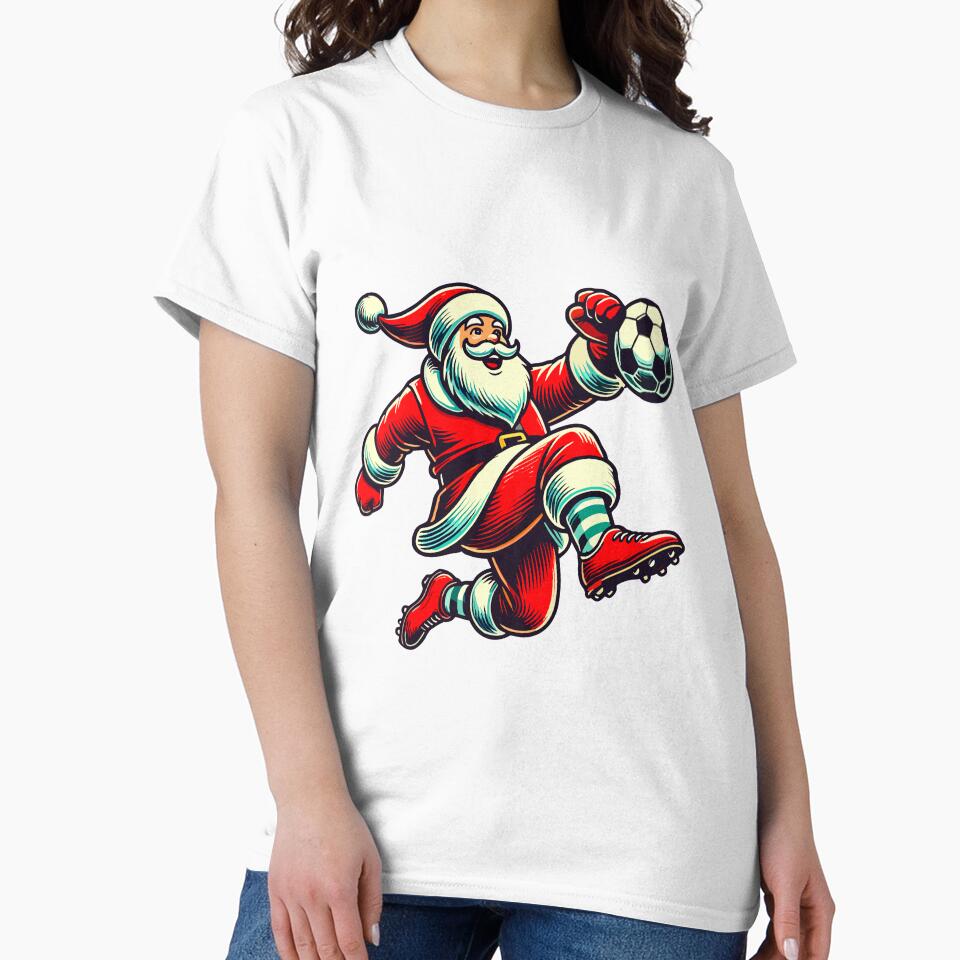 Soccer Playing Santa Claus Fun by LuminOrb