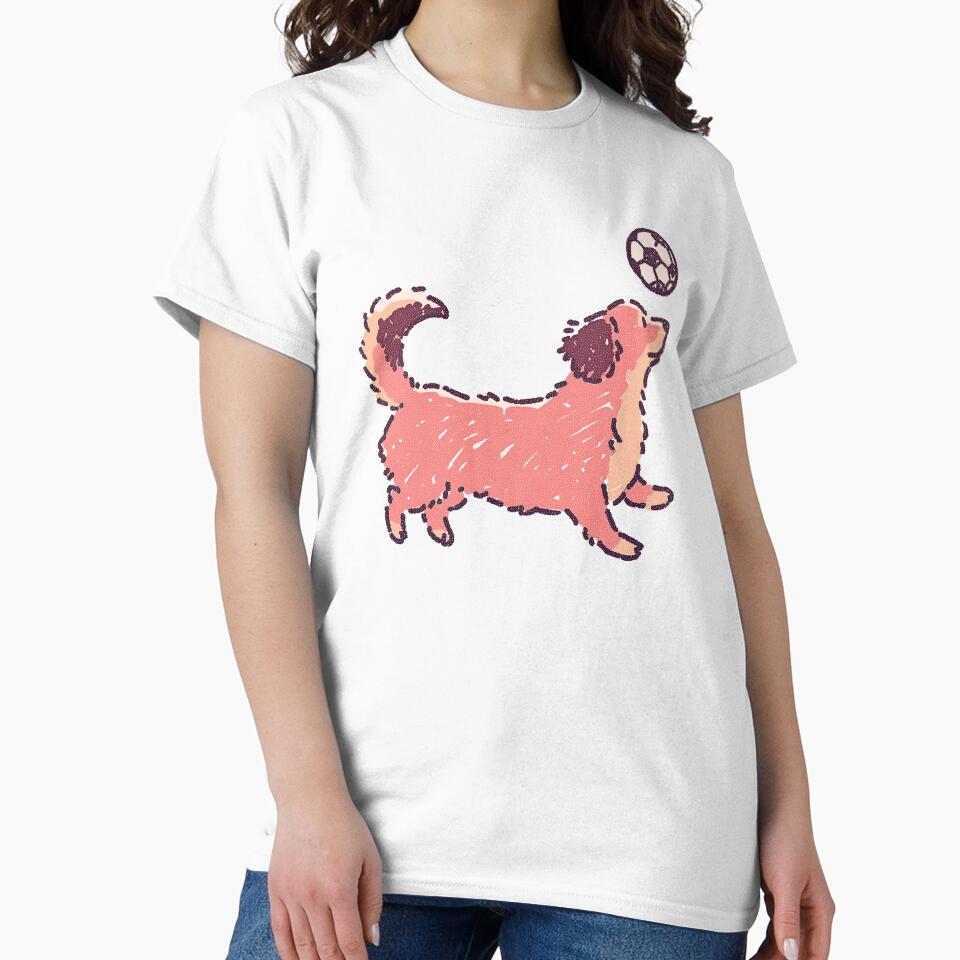 Soccer Football Dachshund, playful textured halftone illustration by Magnificent Lizard