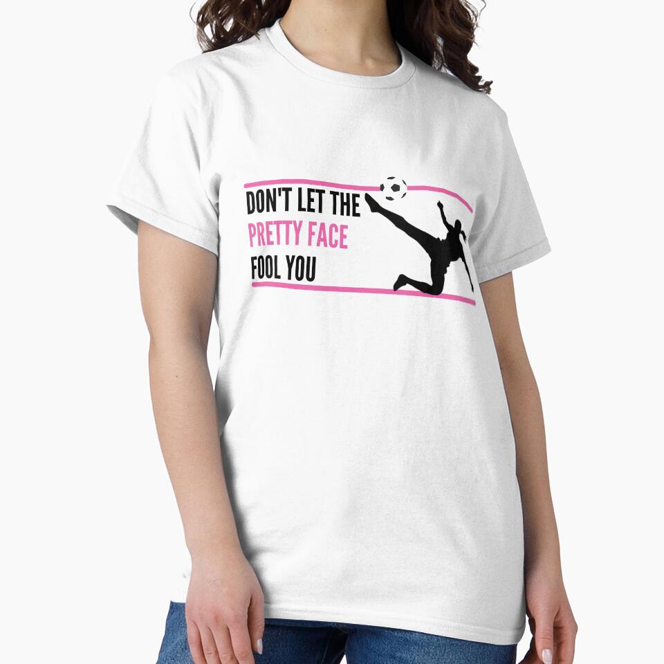 Female soccer player kicking girl silhouette / don't let the pretty face fool you by portrait4you
