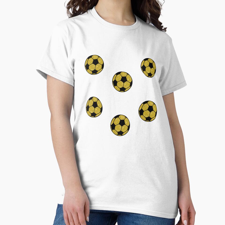 Yellow Preppy Glitter Soccer Ball Set Pack by wonderxwander