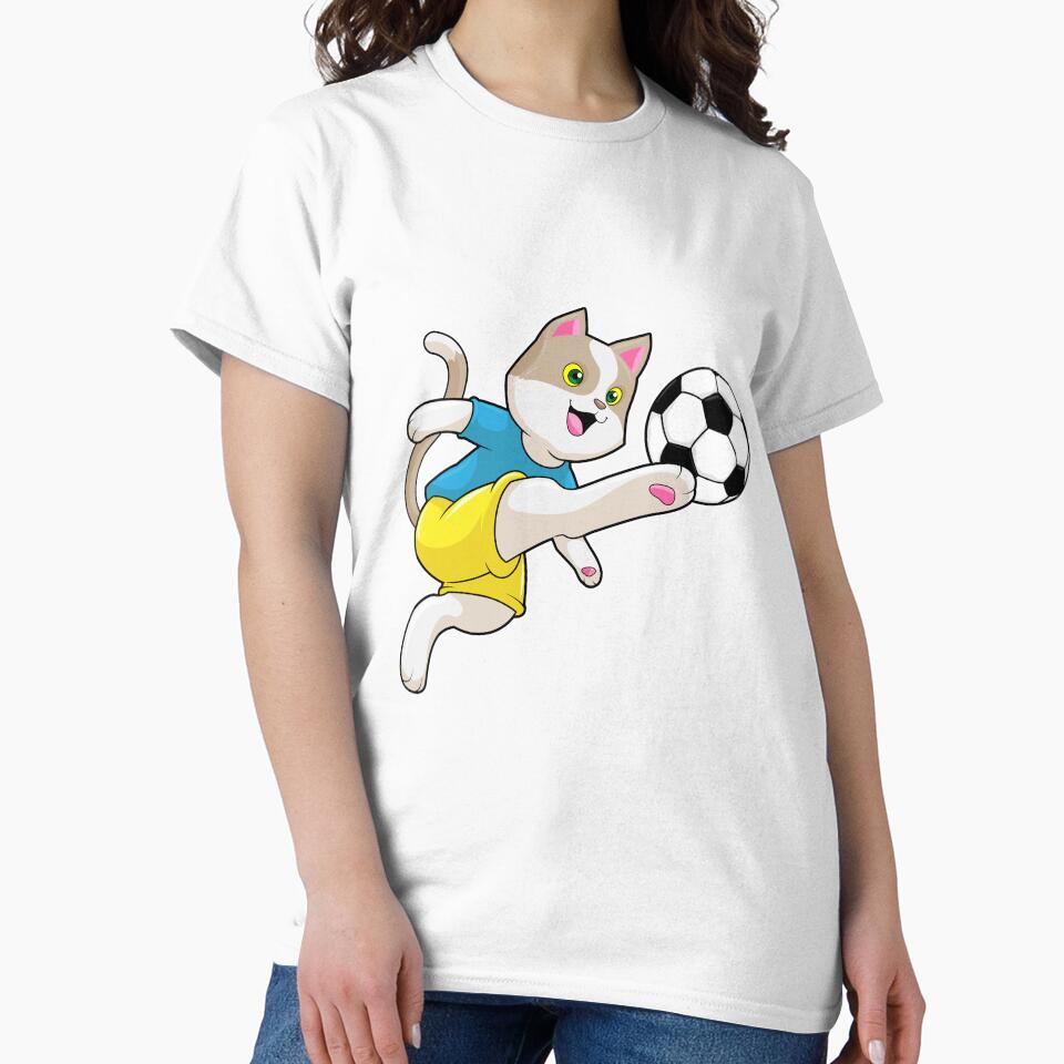 Cat as Soccer player with Soccer ball by Snabdesign84