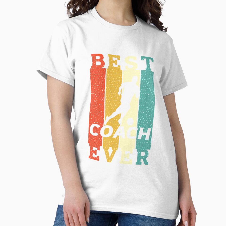 For Mens Womens Best Soccer Coach Ever Funny Retro Vintage by Afcwilkinson309