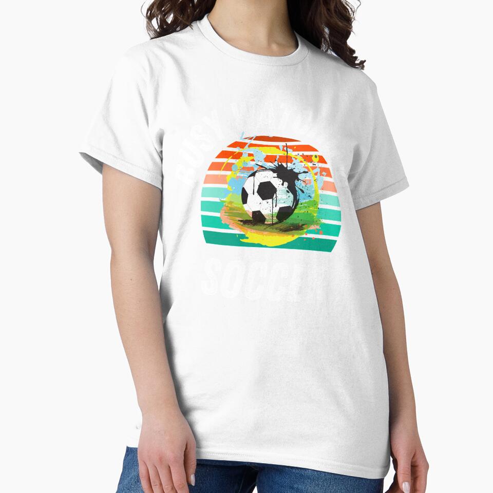 Busy Watching Soccer Artistic Splash Novelty Gift by Marathon-Runner