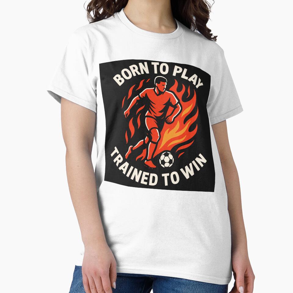 A soccer player with a ball in flames running and text by EchoOfSilence