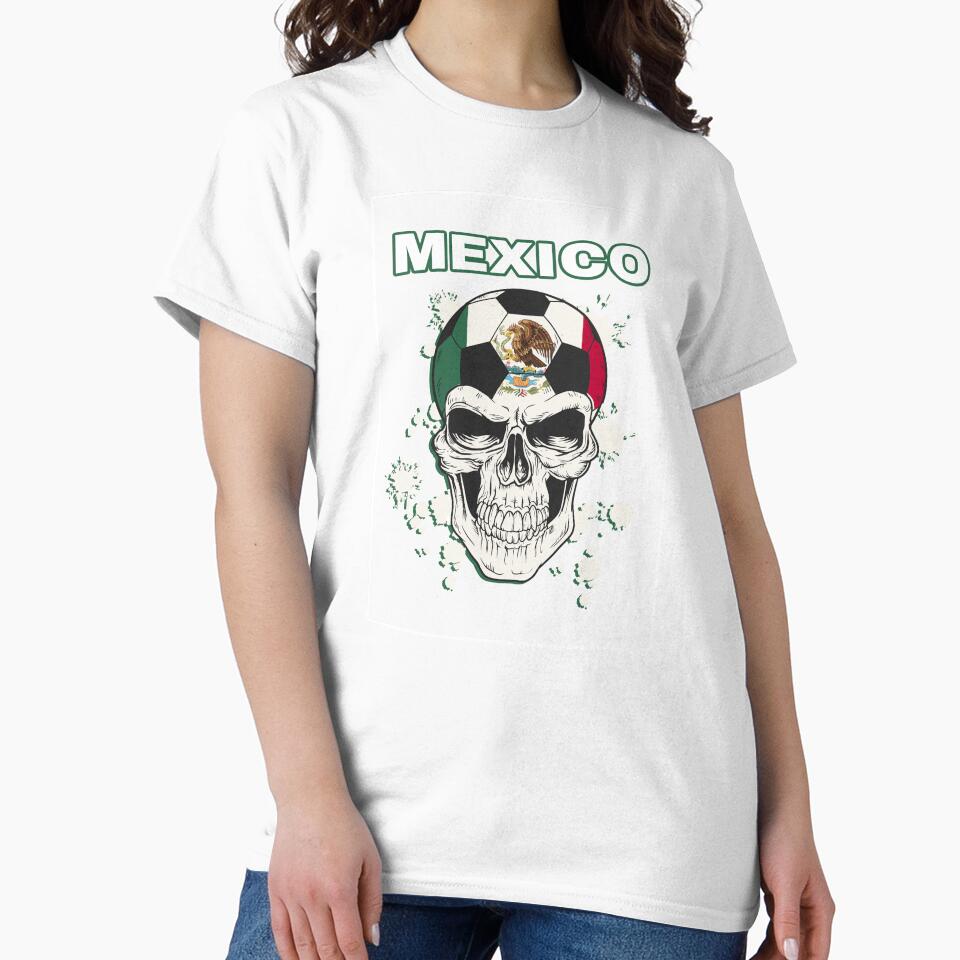 Mexican Soccer Player Mexico Football Skull by anziehend