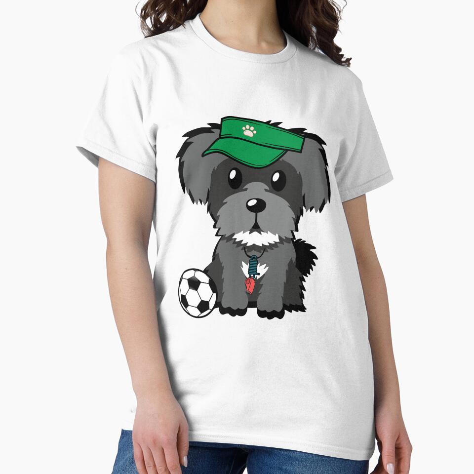 Soccer Player Schnauzer by Pet Station