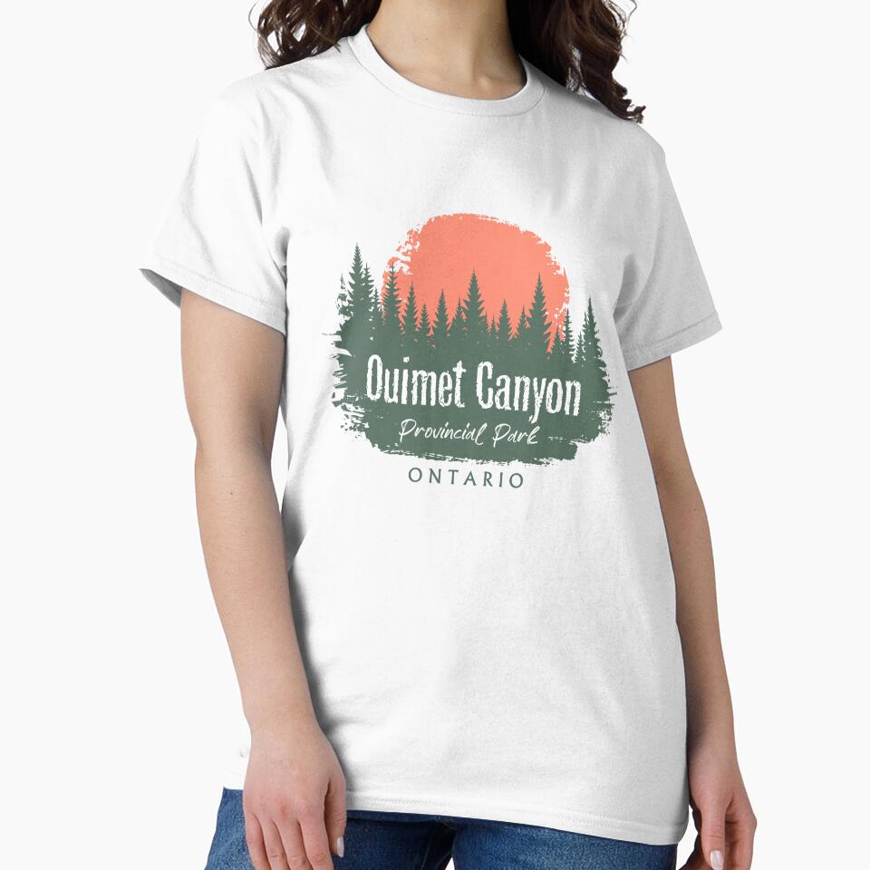 Ouimet Canyon Provincial Park Ontario Forest And Sunset by bivenart