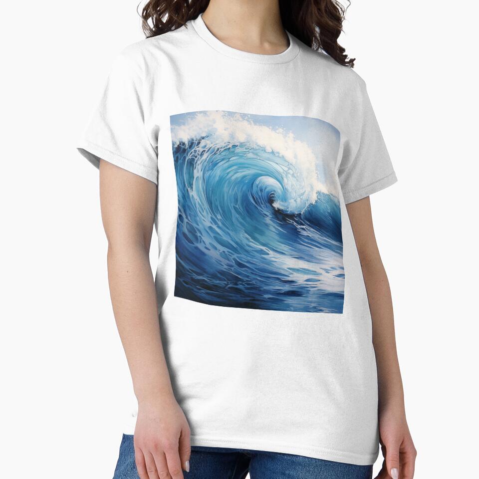 Blue Ocean Waves by SunMoonMilk