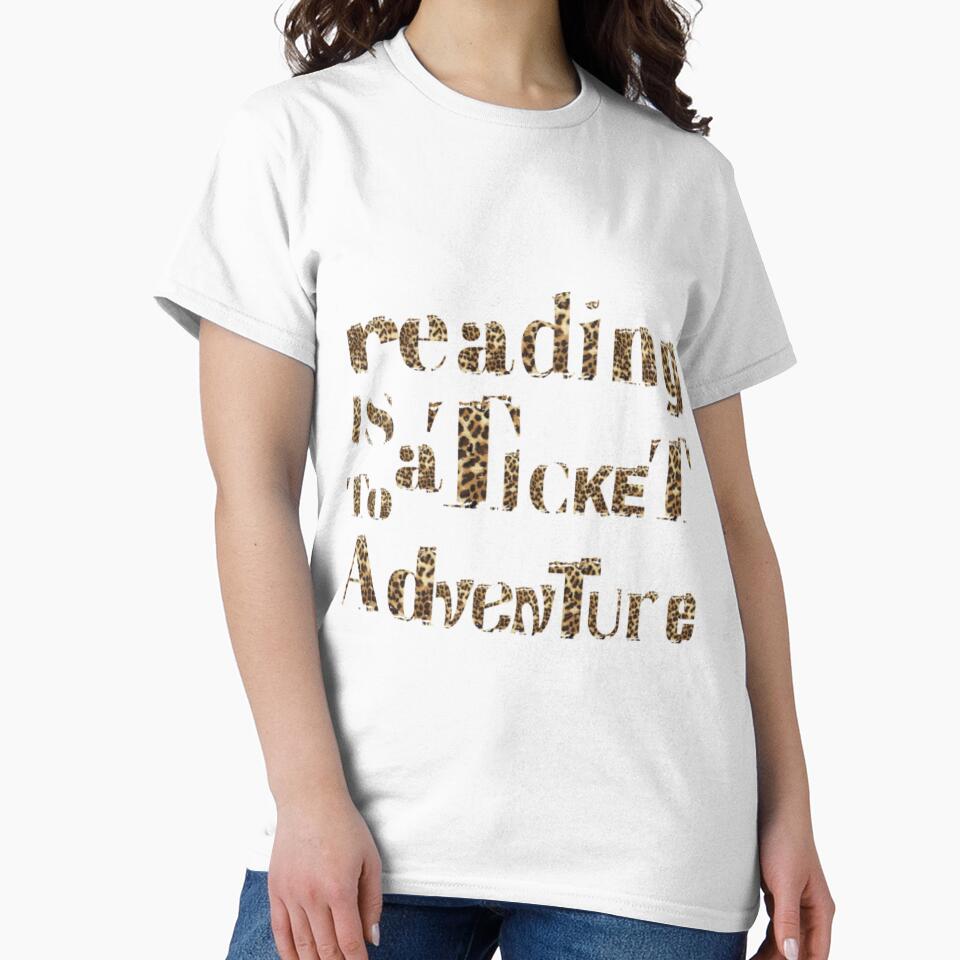 reading is a  ticket to adventure leopard pattern30 by EdgeOfAlliez