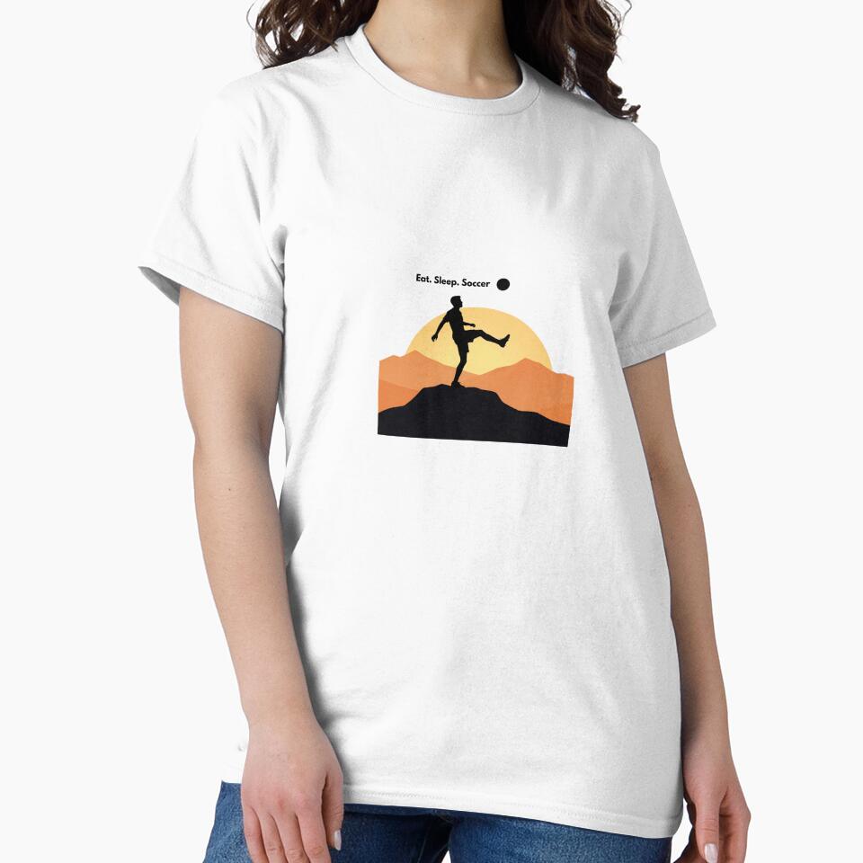 Eat Sleep Soccer Repeat, Soccer Boy Playing Football, Soccer Fan Gift, Kids Soccer Design, Football Lover Tee by gluxdesing