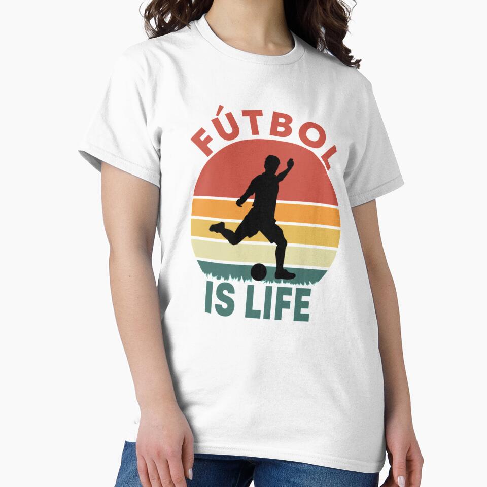 Futbol Is Life Retro Vintage by KatieInBay