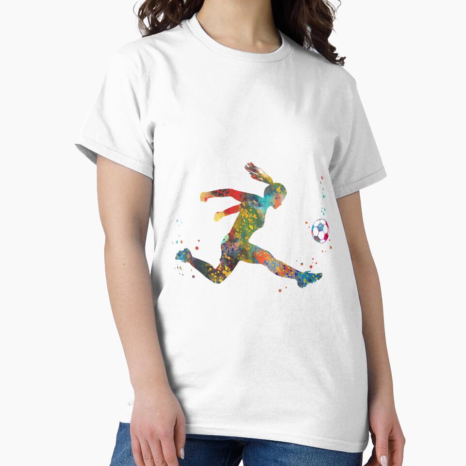 Girl Soccer Player by Rosaliartbook