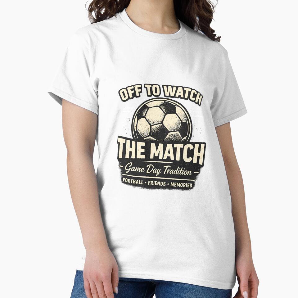 OFF TO WATCH THE MATCH, Vintage Aesthetic Sport Gift by OROSTATE