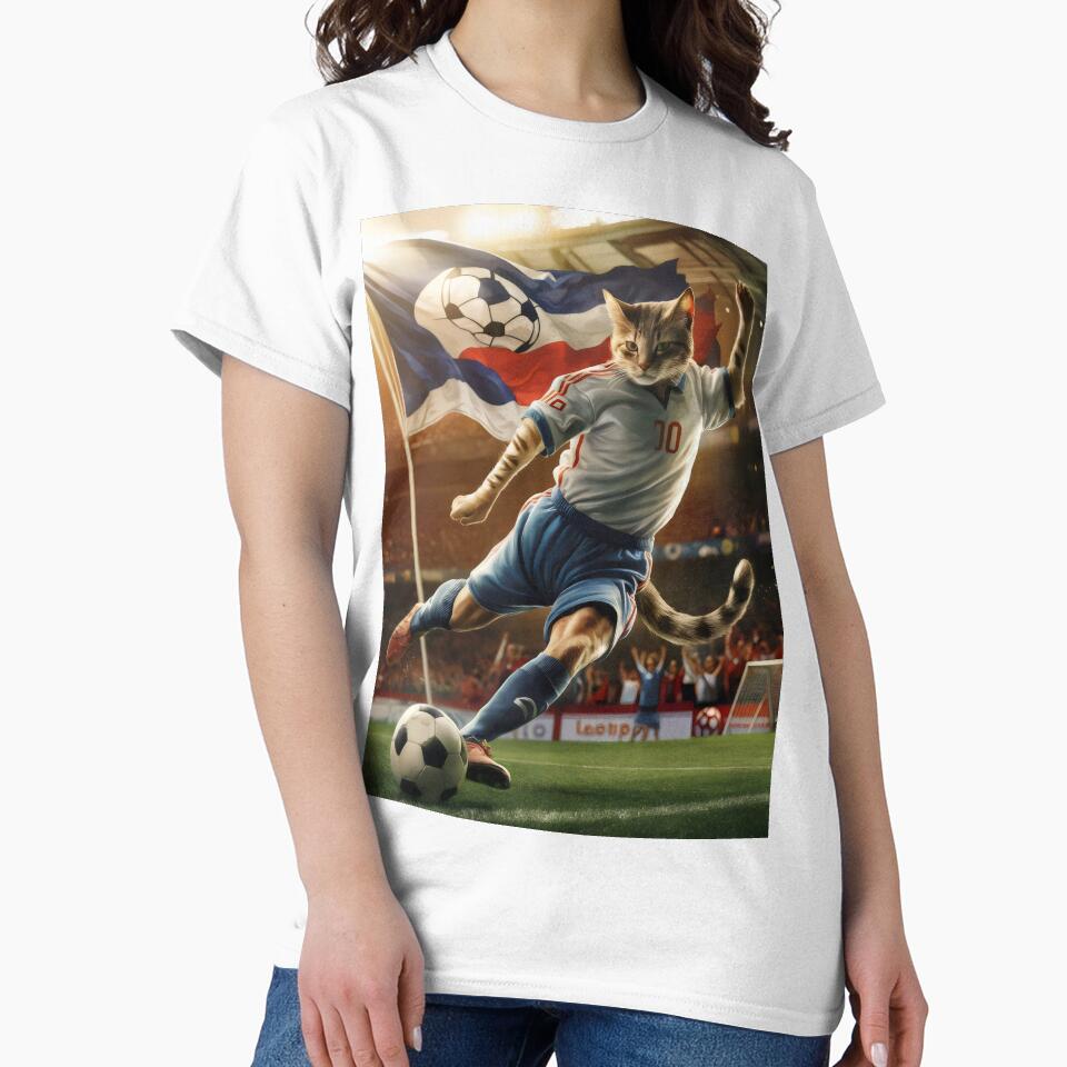 Cat football champion. by MyHappyArtShop