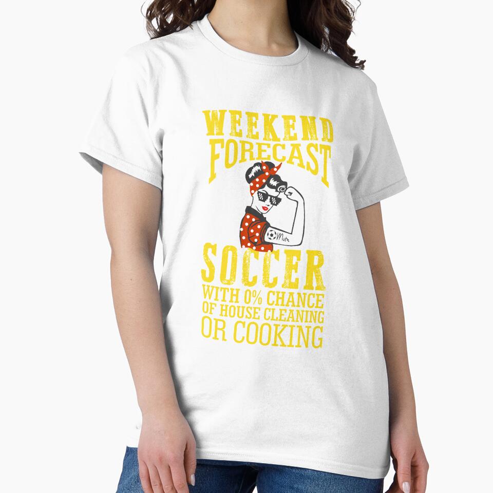 Weekend Forecast Funny Crazy Soccer Mom Life Birthday Gift by hadleydesigns