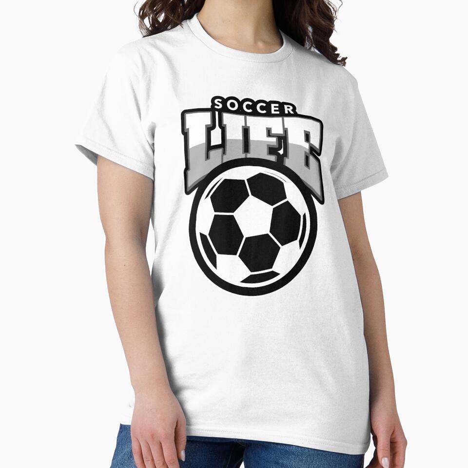 Soccer Life-BK and Wt by VJKTees