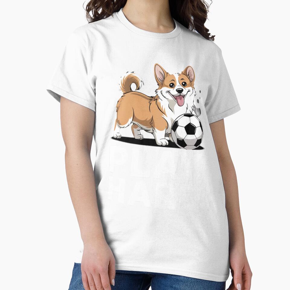 Soccer Corgi Dog Play Hard Team Sport Ball by Ikwalima