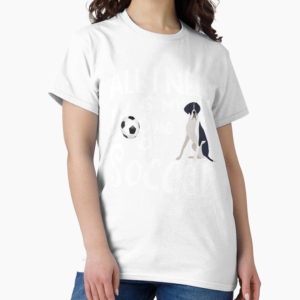 Great Dane Dog All I Need Is My Dog And Soccer by tncgifts