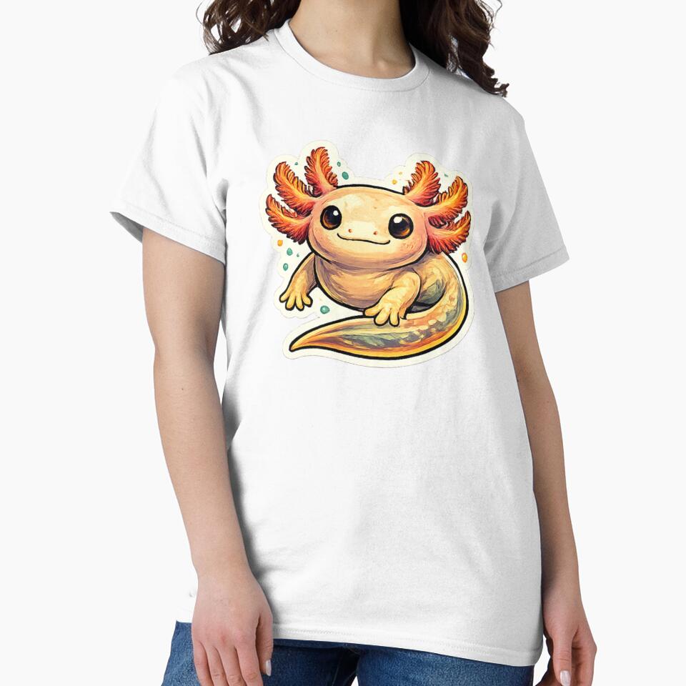 Cute Kawaii Axolotl Illustration by Combat Skies