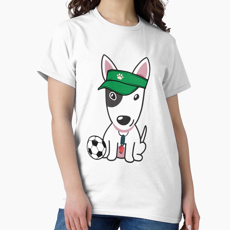 Soccer Player Bull Terrier by Pet Station