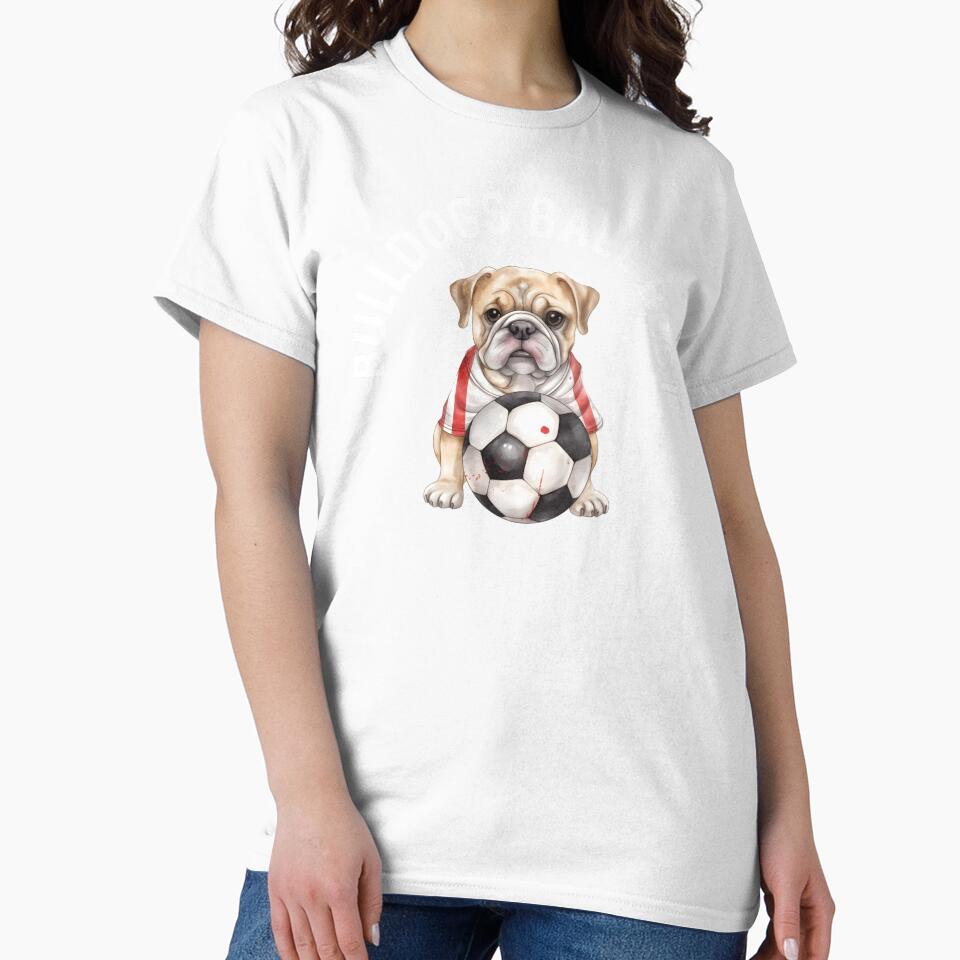 Soccer Player Dog Bulldog America 250 Soccer Mom English Football Puppy Lover by DogLover332