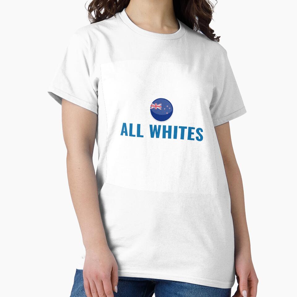 ALL WHITES Shirt – New Zealand Soccer Fan Tee | Uncle Jichuan by Uncle-Jichuan