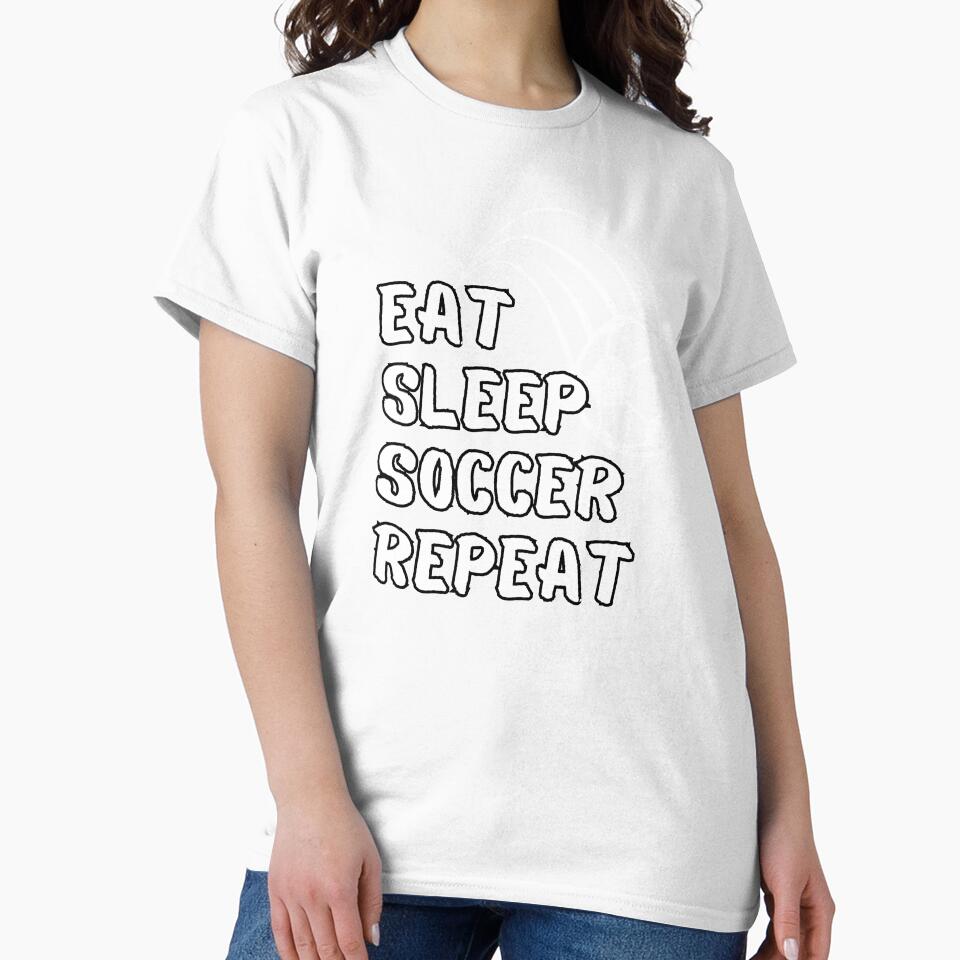 Funny Eat Sleep Soccer Repeat Soccer Player Gift by bestic