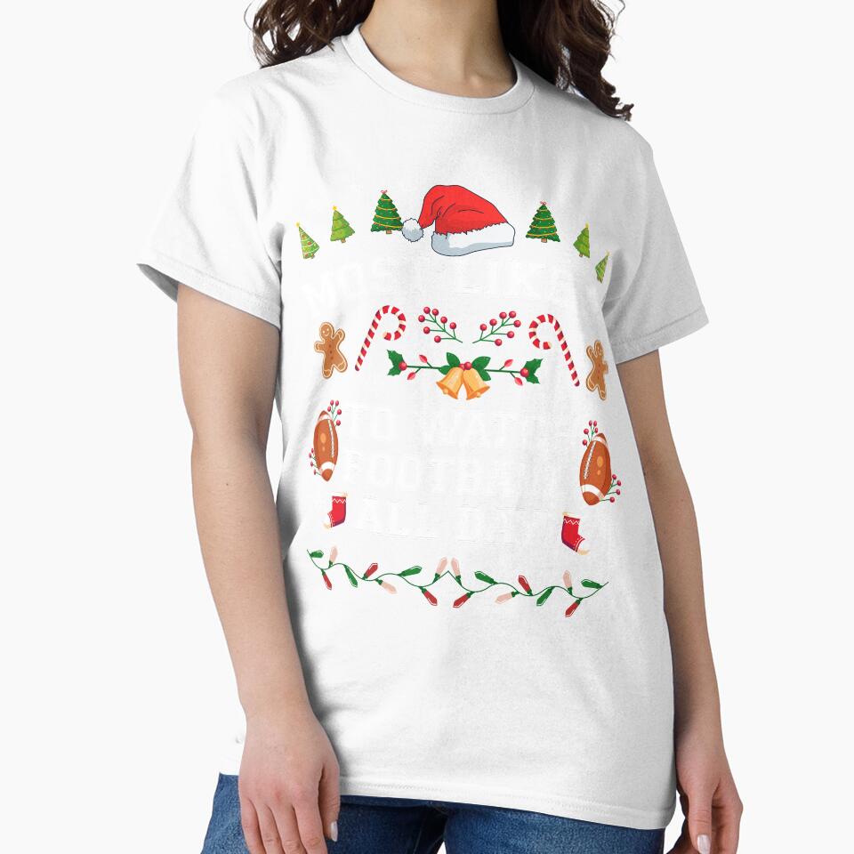 Most Likely To Watch Football Funny Christmas Party by MintaApparel