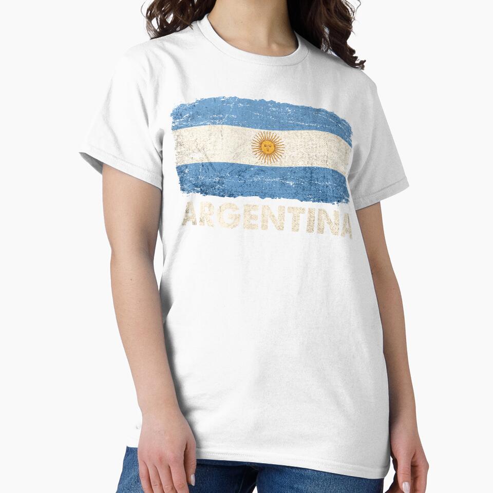 Vintage Argentina Flag Sun Of May Argentinian Pride Gifts by alenaz