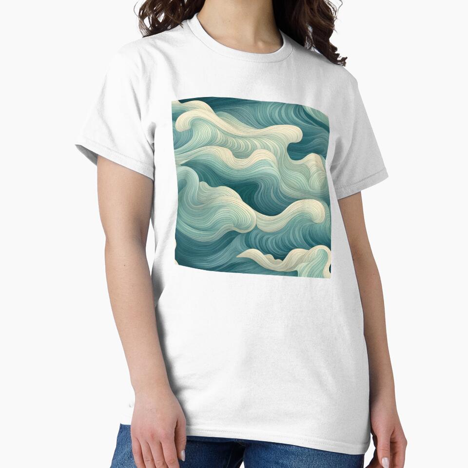 Ocean Waves Claymation Inspired Art #4 by CareToCanvas