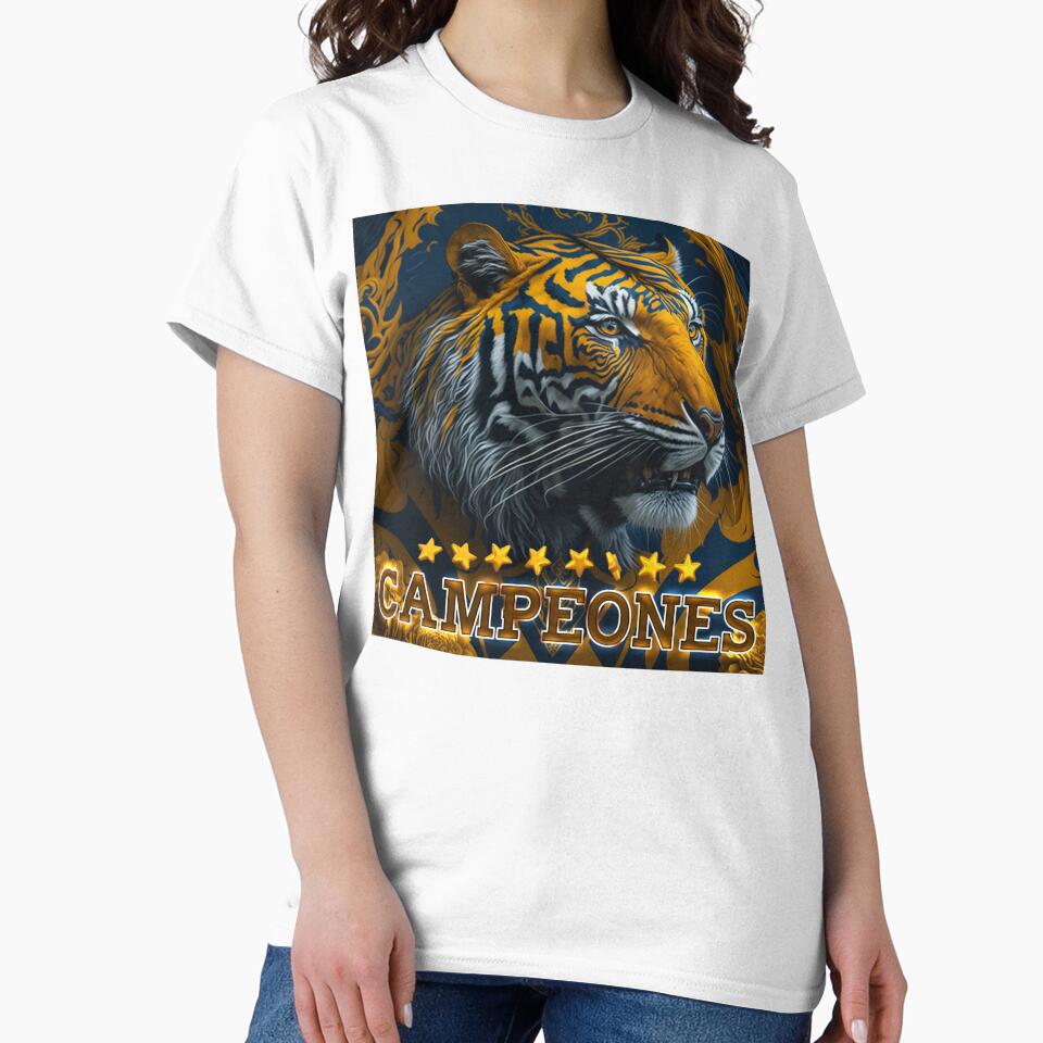 "The Triumphant Roar: Impressive Design of the Tigres de Monterrey UANL. Champions" by churrito
