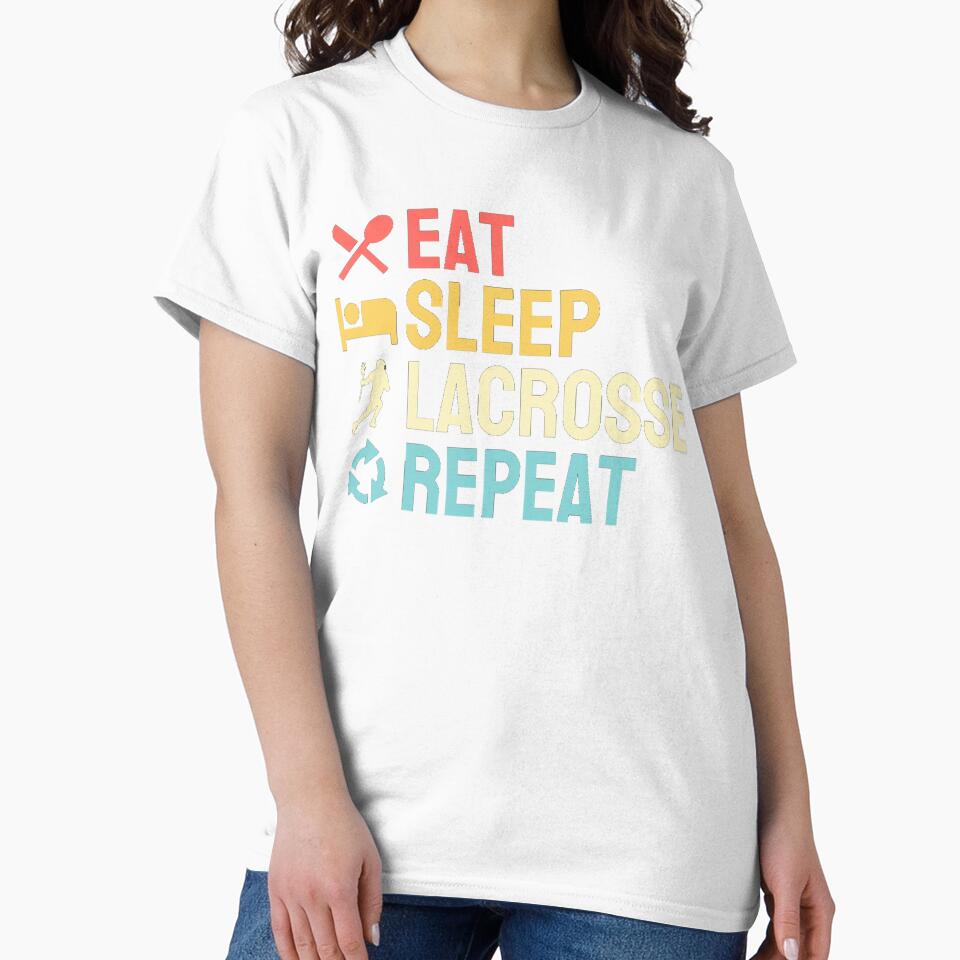Eat Sleep Lacrosse Repeat | Gifts For Dad by chetan786