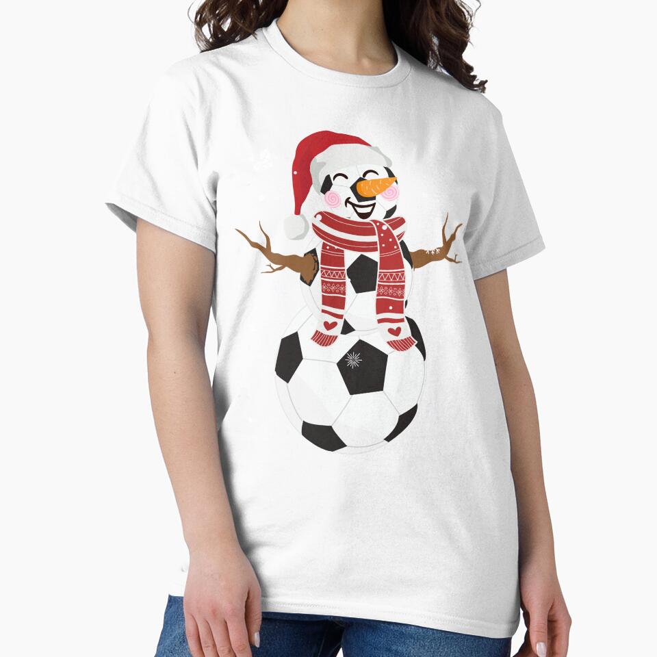 Funny Ball Christmas Soccer Balls Lover Santa Snowman Family Matching Holiday Trip by LittleZea